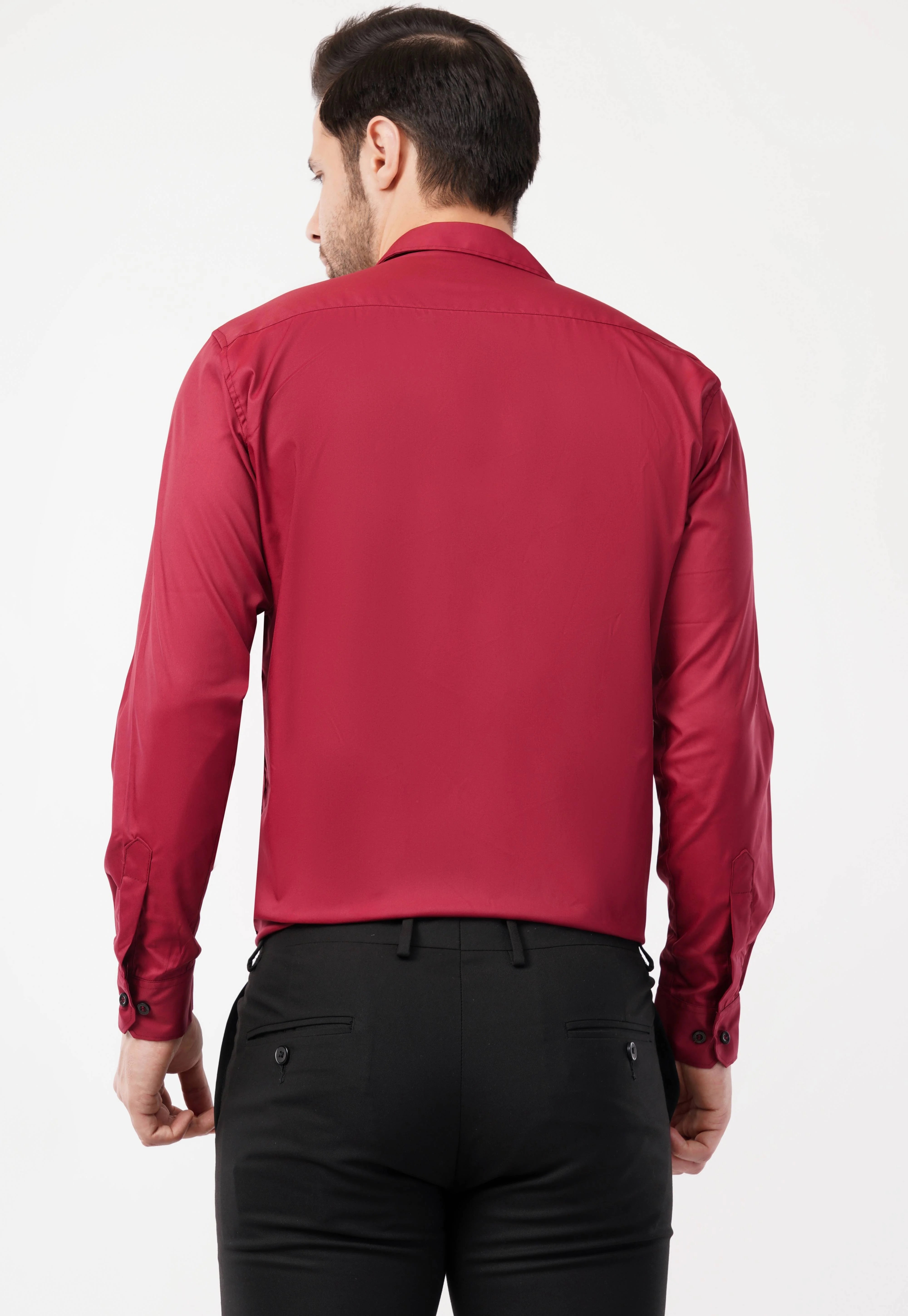 Crimson Luxe Full Sleeve Formal Shirt